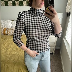 Free People Gather Check Tee M